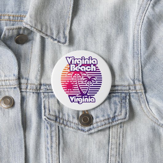 Virginia Beach Ronde Button 7,6 Cm (In situ)