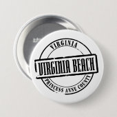 Virginia Beach Ronde Button 7,6 Cm (Voorkant /achterkant)