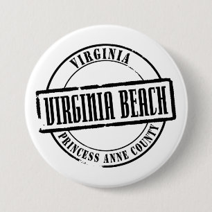 Virginia Beach Ronde Button 7,6 Cm