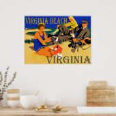  Virginia Beach Scene Poster (Keuken)
