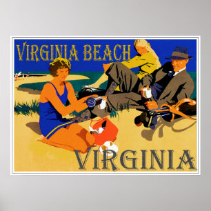  Virginia Beach Scene Poster