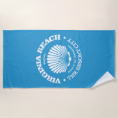 Virginia Beach (schelp) Strandlaken (Voorkant)