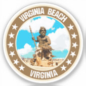 Virginia Beach Sticker (Voorkant)