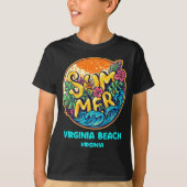 Virginia Beach Summer Vacation Souvenir Holiday T-shirt (Voorkant)