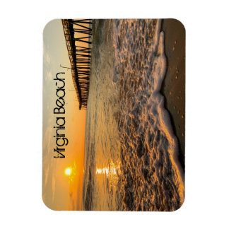 Virginia Beach Sunrise aan de Geviste pier Magneet