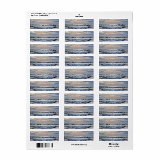 Virginia Beach Sunrise Etiket (Full Sheet)