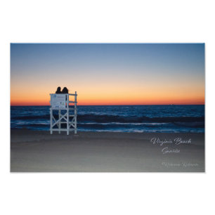Virginia Beach Sunrise Foto Afdruk