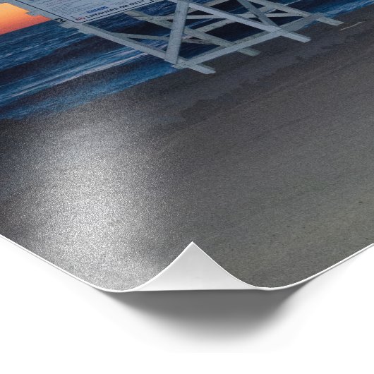 Virginia Beach Sunrise Foto Afdruk (Hoek)