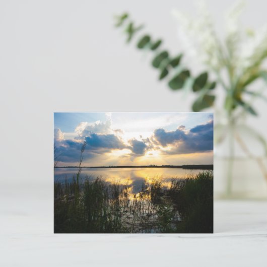 Virginia Beach Sunset Briefkaart (Staand voorkant)