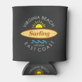 Virginia Beach Surfing Blikjeskoeler (Voorkant)