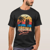 Virginia Beach Surfing Surf Summer Vacation T-shirt (Voorkant)
