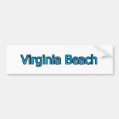 Virginia Beach Tekst Logo Bumpersticker (Voorkant)