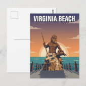 Virginia Beach Travel Briefkaart (Voorkant / Achterkant)