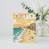 Virginia Beach Travel Briefkaart (Staand voorkant)