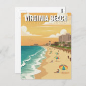 Virginia Beach Travel Briefkaart (Voorkant / Achterkant)