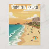 Virginia Beach Travel Briefkaart (Voorkant)