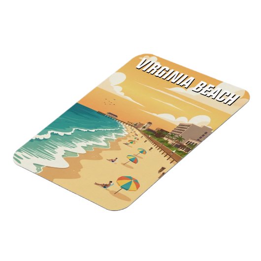 Virginia Beach Travel Magneet (Linkerzijde)