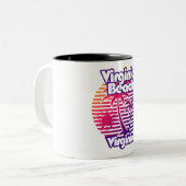 Virginia Beach Tweekleurige Koffiemok (Voorkant links)