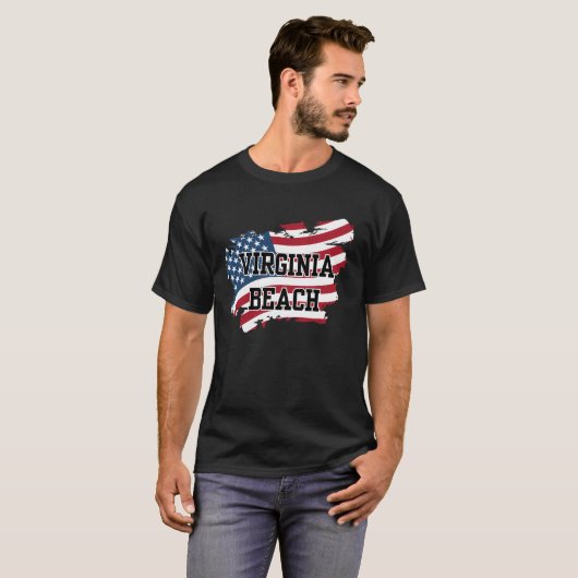 Virginia Beach USA T-shirt (Voorkant volledig)