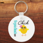 Virginia Beach VA Chick Sleutelhanger (Voorkant)