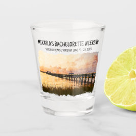 Virginia Beach, VA Meisjesweekend Shotglas Shot Glas