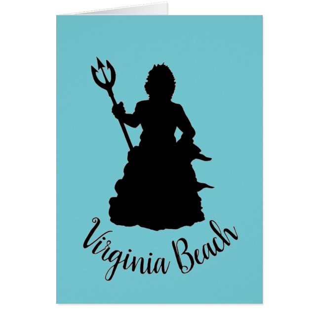 Virginia Beach VA Neptune scculpture Silhouette (Voorkant)