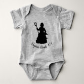 Virginia Beach VA Neptune scculpture Silhouette Romper (Voorkant)