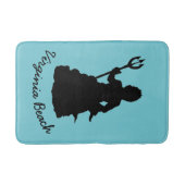 Virginia Beach, VA Neptune Statue Ocean Nautical Badmat (Voorkant)