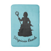 Virginia Beach, VA Neptune Statue Ocean Nautical Badmat (Voorkant Verticaal)