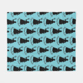 Virginia Beach, VA Neptune Statue Ocean Nautical Fleece Deken (Voorkant (Horizontaal))