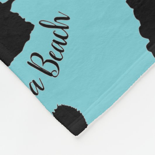 Virginia Beach, VA Neptune Statue Ocean Nautical Fleece Deken (Hoek)