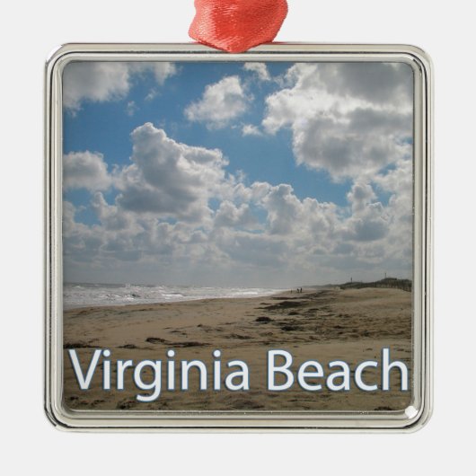 Virginia Beach VA Virginia Coast Metalen Ornament (Voorkant)
