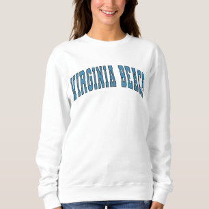 Virginia Beach Varsity College Style Sweat Trui