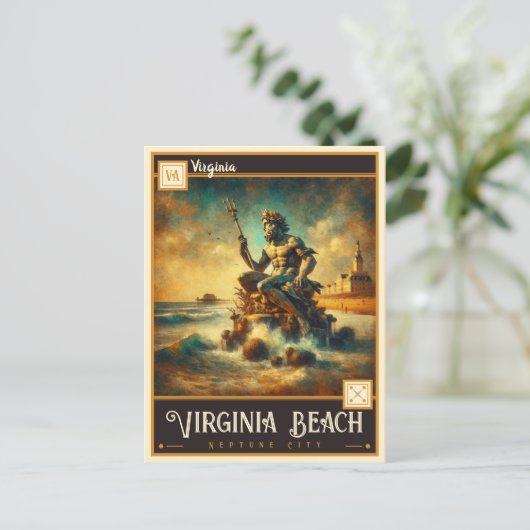 Virginia Beach, Virginia |  BRIEFKAART (Staand voorkant)