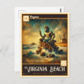 Virginia Beach, Virginia | BRIEFKAART (Voorkant / Achterkant)