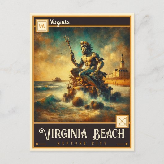 Virginia Beach, Virginia | BRIEFKAART (Voorkant)