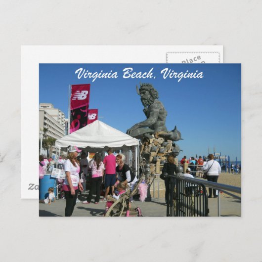Virginia Beach, Virginia Briefkaart (Voorkant / Achterkant)