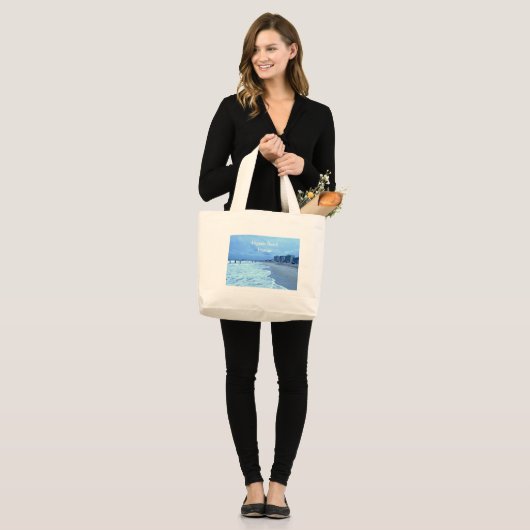 Virginia Beach, Virginia Grote Tote Bag (Voorkant (model))