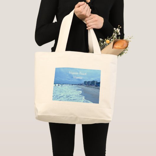 Virginia Beach, Virginia Grote Tote Bag (Voorkant (product))