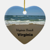 Virginia Beach, Virginia Keramisch Ornament (Achterkant)