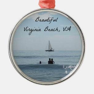 Virginia Beach, Virginia Metalen Ornament