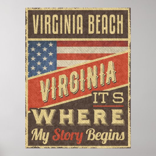 Virginia Beach Virginia Poster (Voorkant)