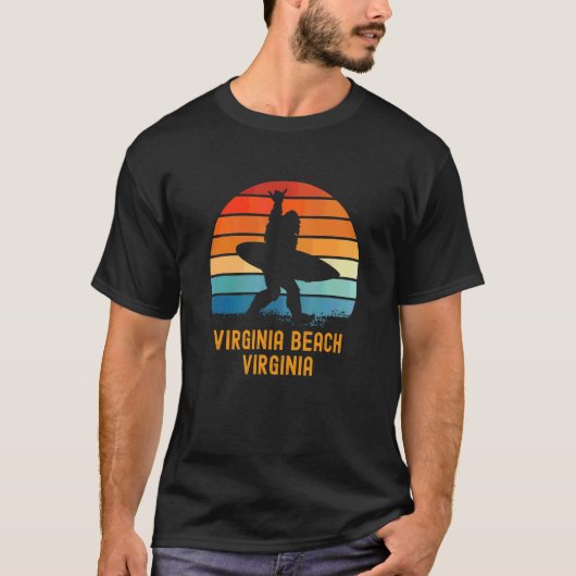 Virginia Beach Virginia Sasquatch Souvenir T-shirt (Voorkant)