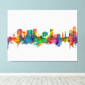 Virginia Beach Virginia Skyline Canvas Afdruk (Insitu (Houten vloer))