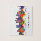 Virginia Beach Virginia Skyline Legpuzzel (Verticaal)
