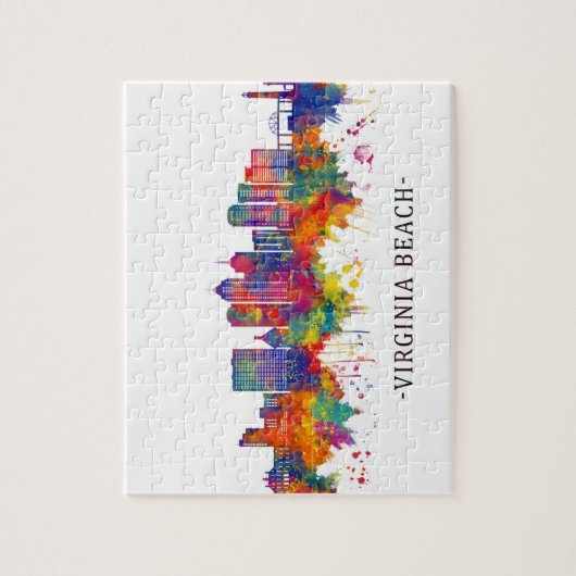 Virginia Beach Virginia Skyline Legpuzzel (Verticaal)