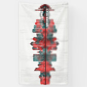 Virginia Beach Virginia Skyline Spandoek (Verticaal)