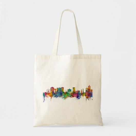 Virginia Beach Virginia Skyline Tote Bag (Voorkant)