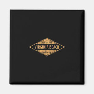 Virginia Beach Virginia Souvenir Vakantie Antiek Magneet