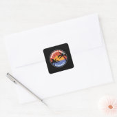Virginia Beach Virginia Sunset Paradise Vierkante Sticker (Envelop)